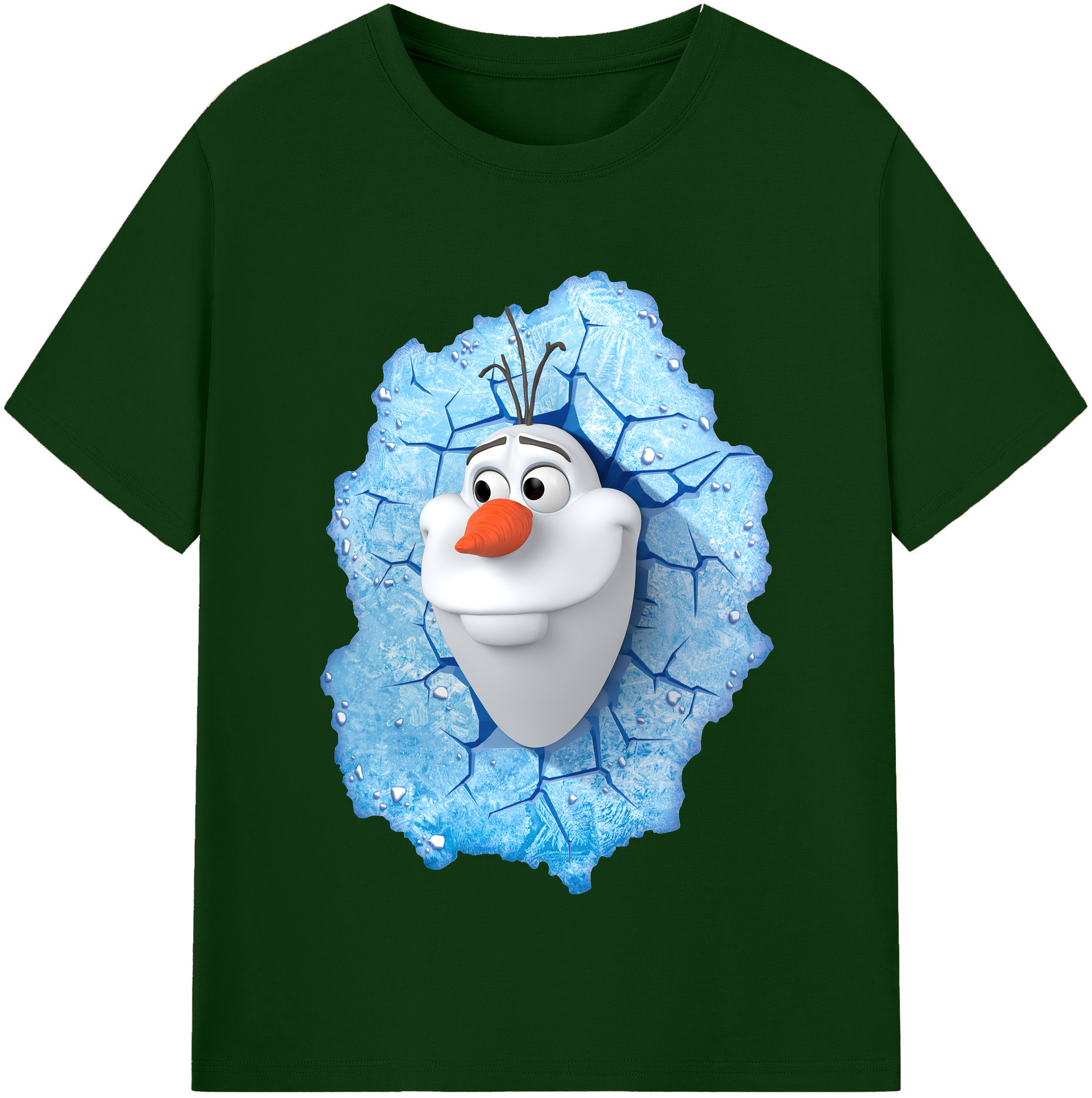 （画像用） アナと雪の女王 アンナ エルサ Frozen Anna Elsa 綿100％半袖Tシャツ（フロントプリント）